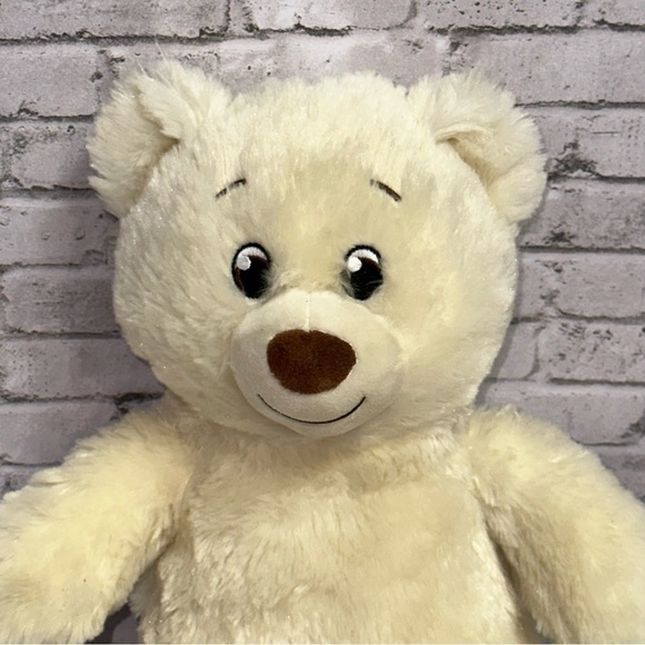 Build-A-Bear BAB Lil Pudding Cub 15" Cream Tan Bear Stuffed Animal Plush - Picture 2 of 9